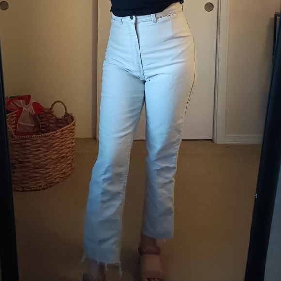 R.M. Williams High Waisted Cream Pants Heavy Duty - Picture 2 of 7